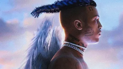 Dark Profile Wallpaper Abstract Wallpaper 4K 3312x1863 Hd, Pc, Desktop, Wallpaper:, Featuring, A, Profile, Of, Xxxtentacion, Angel, Wings, Blending, Gray, White, Ultrawide, QHD