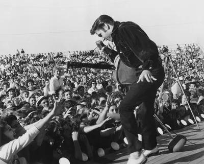 Black White Elvis Presley Performing Black/Dark Wallpaper 4K 3157x2534 A, Black, And, White, Hd, Wallpaper, Featuring, Elvis, Presley, Performing, Energetically, Stage, Gray, Square, QHD