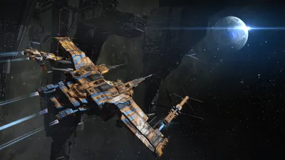 Dreamy Spaceship Wallpaper Space Wallpaper 4K 1920x1080 Spaceship, Space, Video, Game, Eve, Online, Hd, Desktop, Gray, Brown, Ultrawide, Full HD