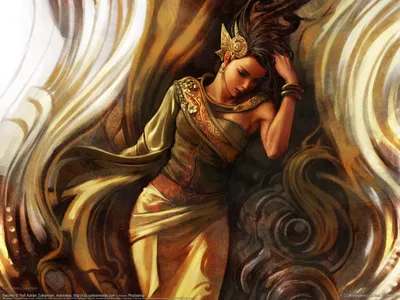 Fantasy Themed Woman Ornate Outfit Fantasy Wallpaper 4K 1600x1200 A, Stunning, Fantasy-themed, Image, Featuring, Woman, In, Ornate, Outfit, Set, Against, Swirling, White, Landscape