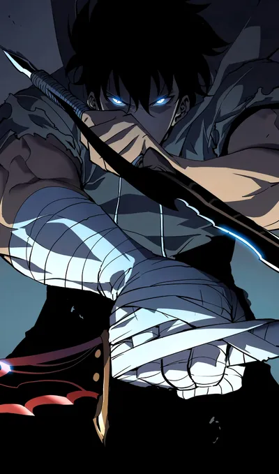 Solo Leveling Anime Wallpaper 4K, Abstract category