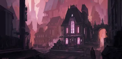 Fantasy City Fantasy Fantasy Wallpaper 4K 2500x1220 Fantasy, City, Hd, Desktop, Wallpaper, Gray, Pink, Ultrawide, Full HD
