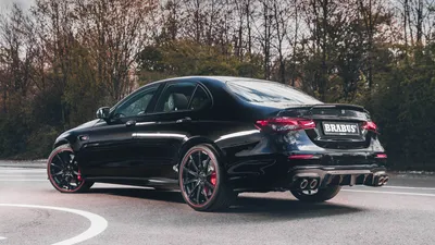 Black Brabus E63 Car Its Cars Wallpaper 4K 3538x1990 Hd, Wallpaper, Of, A, Black, Brabus, 800, E63, Car, Parked, Road, Showcasing, Gray, Ultrawide, QHD