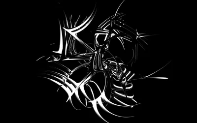 Abstract Black Glossy Black/Dark Wallpaper 4K 1920x1200 Abstract, Black, Hd, Pc, Desktop, Wallpaper, Featuring, Glossy, Silver-white, Swirling, Ribbons, Sharp, Gray, Brown, Ultrawide, Full HD