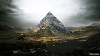Bright Pyramid Wallpaper Wallpaper 4K, Fantasy category