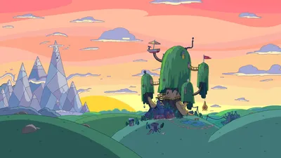 Vibrant Show Wallpaper Nature Wallpaper 4K 1920x1080 Hd, Wallpaper, And, Background, From, The, Tv, Show, Adventure, Time, Featuring, Vibrant, Gray, Pink, Ultrawide, Full HD