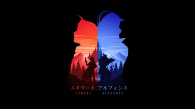 Silhouettes Fullmetal Alchemist Edward Alphonse Nature Wallpaper 4K 3840x2160 4k, Ultra, Hd, Wallpaper, Featuring, Silhouettes, Of, Fullmetal, Alchemist, 039, Edward, Alphonse, Gray, Pink, Red, Ultrawide
