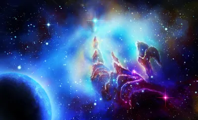 Planet Space Sci Nebula Space Wallpaper 4K 2560x1550 Planet, Space, Sci, Fi, Nebula, Hd, Desktop, Wallpaper, White, Pink, Ultrawide, QHD