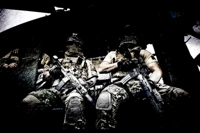 Bright Dark Wallpaper Black/Dark Wallpaper 4K 2000x1333 Dark, Hd, Pc, Desktop, Wallpaper, Three, Special, Forces, Soldiers, Full, Gear, Rifles, White, Gray, Ultrawide, Full HD