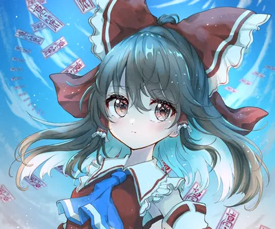 Reimu Hakurei Anime Touhou Abstract Wallpaper 4K 2160x1800 Reimu, Hakurei, Anime, Touhou, Hd, Desktop, Wallpaper, White, Teal, Brown, Square, Full HD
