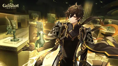 Zhongli Genshin Impact Abstract Wallpaper 4K 2560x1440 Hd, Pc, Desktop, Wallpaper, Of, Zhongli, From, (genshin, Impact), Featuring, Him, Standing, White, Ultrawide, QHD