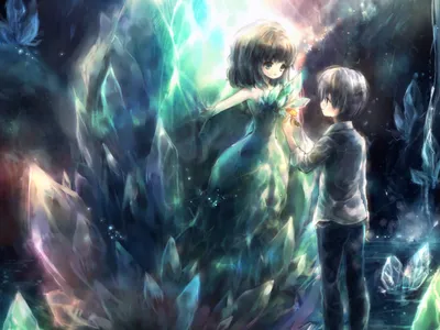 Radiant Anime Wallpaper Fantasy Wallpaper 4K 1600x1200 Hd, Anime, Desktop, Wallpaper, Featuring, An, Enchanting, Angel, Glowing, Wings, Standing, Amidst, White, Landscape