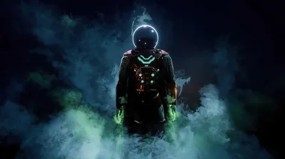 Mysterio Marvel Comics Dark Black/Dark Wallpaper 4K 3840x2158 Hd, Pc, Desktop, Wallpaper, Featuring, Mysterio, From, Marvel, Comics, Depicted, Dark, Smoky, Gray, Ultrawide, 4K