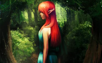 Mystical Elf Long Wallpaper 4K, Fantasy category