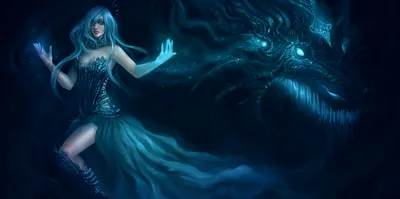 Vivid Mystical Wallpaper Fantasy Wallpaper 4K 1744x866 A, Mystical, Fantasy, Scene, Features, Woman, In, Elegant, Gown, Casting, Magic, Formidable, Brown, Ultrawide