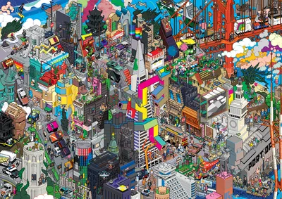 San Francisco Vibrant Pixel Art World Wallpaper 4K 2372x1680 Hd, Desktop, Wallpaper, Of, San, Francisco, In, Vibrant, Pixel, Art, Showcasing, Artistic, Gray, Landscape, Full HD