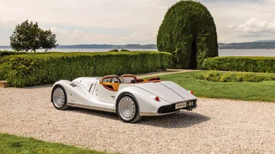 Dreamy Classic Wallpaper Cars Wallpaper 4K 3840x2160 Hd, Wallpaper, Featuring, A, Classic, Morgan, Sports, Car, Parked, Gravel, Path, Surrounded, White, Ultrawide, 4k