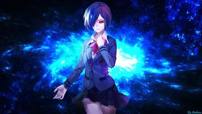 Crisp Touka Wallpaper Abstract Wallpaper 4K 1920x1080 Hd, Desktop, Wallpaper, Featuring, Touka, Kirishima, From, Tokyo, Ghoul, Uniform, Skirt, Bow, Yellow, White, Pink, Ultrawide, Full HD