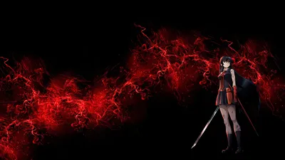 Akame Kill Standing Confidently Black/Dark Wallpaper 4K 1920x1080 Hd, Desktop, Wallpaper, Featuring, Akame, From, Ga!, Kill, Standing, Confidently, Sword, Visually, Brown, Red, Ultrawide, Full HD