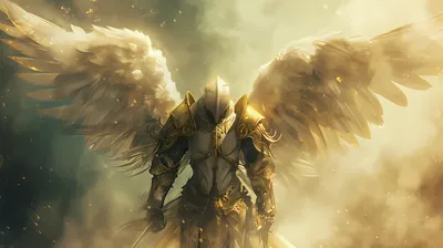 Fantasy Warrior Angel Glowing Fantasy Wallpaper 4K 5824x3264 A, 4k, Ultra, Hd, Fantasy, Warrior, Angel, With, Glowing, Armor, Expansive, Wings, White, Gray, Ultrawide