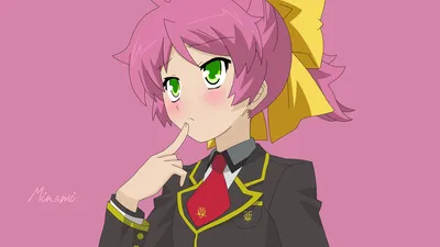 Moody Minimalist Wallpaper Minimal Wallpaper 4K 12000x6750 Minimalist, 8k, Ultra, Hd, Anime, Wallpaper, Of, Minami, Shimada, (baka, Test), Pink-haired, Pink, Gray, Ultrawide, 4K