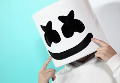 Marshmello Famous Wearing Abstract Wallpaper 4K 4136x2880 Hd, Desktop, Wallpaper, Of, Marshmello, The, Famous, Dj, Wearing, His, Signature, Marshmallow, White, Landscape, 4k