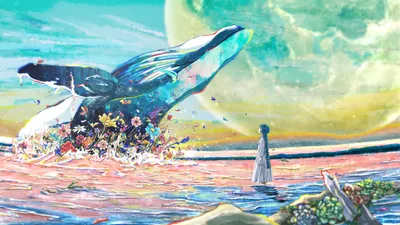 Misty Anime Wallpaper Abstract Wallpaper 4K 3000x1688 Anime, 3000x1688, Gray, Pink, White, Ultrawide, QHD