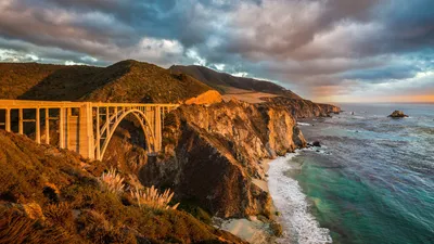 Epic Usa Wallpaper World Wallpaper 4K 1920x1080 Usa, California, Bixby, Creek, Bridge, Big, Sur, Gray, Ultrawide, Full HD