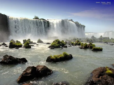 Majestic Iguazu Falls Nature Wallpaper 4K 1600x1200 Hd, Desktop, Wallpaper, Showcasing, The, Majestic, Iguazu, Falls, Surrounded, Lush, Greenery, Flowing, Gray, Landscape