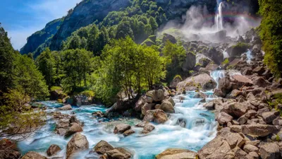 Bright Breathtaking Wallpaper Nature Wallpaper 4K 3840x2160 Hd, Desktop, Wallpaper, Featuring, A, Breathtaking, Nature, Scene, Cascading, Waterfall, Lush, Green, White, Gray, Ultrawide, 4k