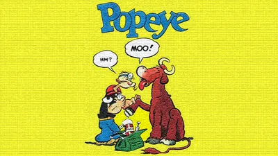 Vivid Comic Wallpaper Cars Wallpaper 4K 1920x1080 Hd, Pc, Desktop, Wallpaper, Comic-style, Popeye, Cartoon, Holds, Small, Figure, While, Large, Yellow, Pink, Ultrawide, Full HD
