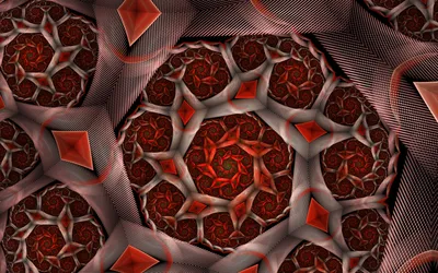 Sleek Abstract Wallpaper Abstract Wallpaper 4K 1920x1200 Abstract, Fractal, Design, With, Deep, Red, And, Brown, Geometric, Patterns, Creating, Mesmerizing, Ultrawide, Full HD