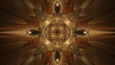 Abstract Fractal Design Warm Abstract Wallpaper 4K 1920x1080 Hd, Abstract, Fractal, Design, In, Warm, Brown, Tones, Symmetrical, Intricate, Patterns, Created, Ultrawide, Full HD