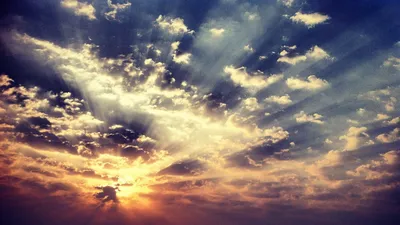 Moody Sky Wallpaper Nature Wallpaper 4K 1920x1080 Hd, Wallpaper:, Showcasing, A, Stunning, Sky, With, Clouds, Radiant, Sunbeams, Breaking, Through, Gray, White, Ultrawide, Full HD
