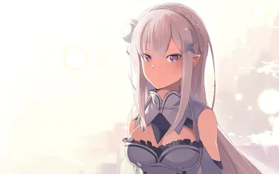 Crisp Emilia Wallpaper Space Wallpaper 4K 1920x1200 Hd, Desktop, Wallpaper, Featuring, Emilia, From, The, Anime, Zero, Starting, Life, Another, White, Ultrawide, Full HD