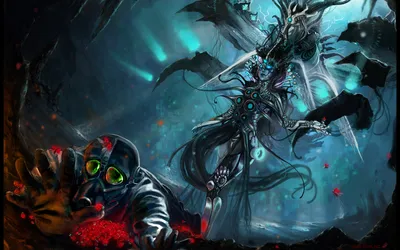 Dark Eerie Creature Black/Dark Wallpaper 4K 1920x1200 Hd, Pc, Desktop, Wallpaper, Featuring, A, Dark, Eerie, Creature, Looming, Over, Figure, Brown, Gray, Ultrawide, Full HD