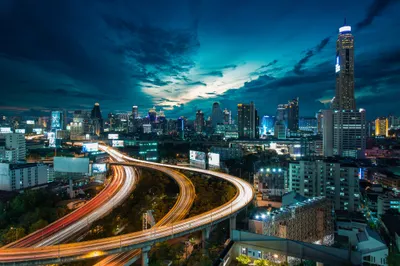 Time Lapse Bangkok Cityscape Night World Wallpaper 4K 2048x1367 Time, Lapse, View, Of, Bangkok's, Cityscape, At, Night, Bangkok, 039, Illuminated, Skyscrapers, Brown, Landscape, Full HD
