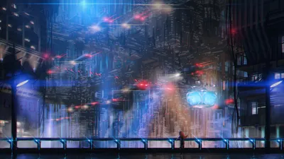 Radiant Vibrant Wallpaper World Wallpaper 4K 1920x1080 A, Vibrant, Cyberpunk, Cityscape, Featuring, Towering, Structures, Glowing, Lights, Futuristic, Vehicles, Serves, Brown, Green, Ultrawide, Full HD