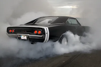 Classic Black Dodge Cars Wallpaper 4K 3423x2282 A, Classic, Black, Dodge, Charger, Rt, Muscle, Car, Performs, Smoky, Burnout, Captured, Gray, Landscape, QHD