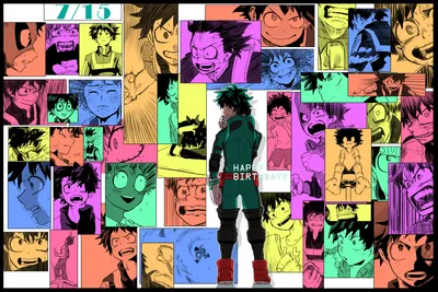 Izuku Midoriya Anime Abstract Wallpaper 4K 2000x1333 Hd, Desktop, Wallpaper, Featuring, Izuku, Midoriya, From, The, Anime, Hero, Academia, Surrounded, White, Orange, Pink, Ultrawide, Full HD