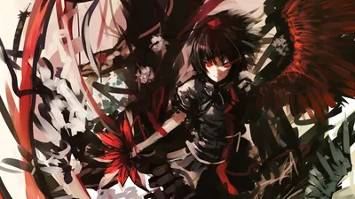 Calm Aya Wallpaper Black/Dark Wallpaper 4K 1920x1080 Hd, Desktop, Wallpaper, Featuring, Aya, Shameimaru, From, Touhou, Intricate, Black, Red, Wings, White, Ultrawide, Full HD
