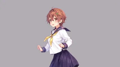 School Uniform Anime Abstract Wallpaper 4K 1920x1080 School, Uniform, Anime, Girl, Hd, Desktop, Gray, White, Ultrawide, Full HD