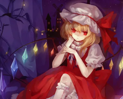 Serene Flandre Wallpaper Abstract Wallpaper 4K 2072x1672 Flandre, Scarlet, Anime, Touhou, Hd, Desktop, Wallpaper, Brown, Red, Square, Full HD