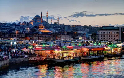 Vibrant Istanbul Leymaniye Mosque Dusk World Wallpaper 4K 1920x1200 A, Vibrant, View, Of, Istanbul's, Süleymaniye, Mosque, At, Istanbul, 039, Leymaniye, Dusk, Gray, Ultrawide, Full HD