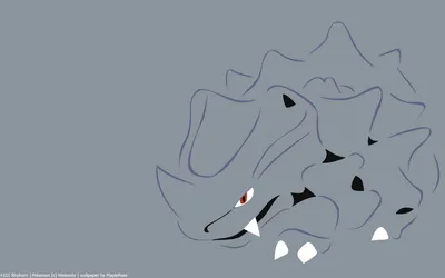 Minimalist Rhyhorn Pok Minimal Wallpaper 4K 1920x1200 Minimalist, Rhyhorn, Pokémon, Anime, Pokemon, Hd, Pok, Mon, Desktop, Gray, Ultrawide, Full HD