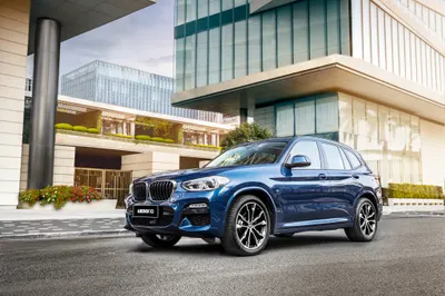 Blue Suv Front Modern Cars Wallpaper 4K 4096x2731 A, Blue, Bmw, X3, Suv, Parked, In, Front, Modern, Glass, Buildings, Showcased, Gray, Landscape, 4k