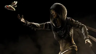 Sleek Dramatic Wallpaper Games Wallpaper 4K 1920x1080 A, Dramatic, Hd, Wallpaper, Featuring, Character, From, Mortal, Kombat, Poised, Dark, Environment, Brown, Gray, Blue, Ultrawide, Full HD