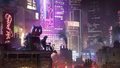 Vibrant Cyberpunk Sci World Wallpaper 4K 5120x2880 A, Vibrant, 4k, Ultra, Hd, Cyberpunk, Sci‑fi, Cityscape, Night, Featuring, Neon-lit, Skyscrapers, Gray, White, Ultrawide