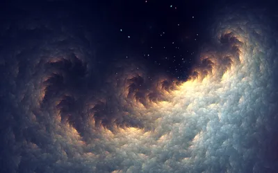 Sleek Abstract Wallpaper Space Wallpaper 4K 1920x1200 Hd, Pc, Desktop, Wallpaper, Featuring, An, Abstract, Fractal, Design, Swirling, Cloud-like, Formations, Gray, Ultrawide, Full HD