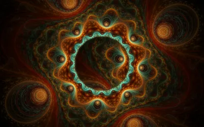 Radiant Cgi Wallpaper Abstract Wallpaper 4K 2560x1600 Cgi, Fractal, Pattern, In, Vibrant, Psychedelic, Colors, Featuring, Intricate, Trippy, Abstract, Shapes, Brown, Ultrawide, QHD